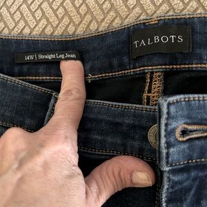 New without tags, never worn. Size W14 Women’s Talbots straight leg jeans.